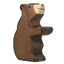 Figurita de osito pardo sentado HZ-80186 Holztiger 1