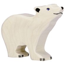 Figurina di orso polare, piccola HZ-80209 Holztiger 1