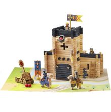 Castillo fortificado y catapulta 270 piezas JJ8028 Jeujura 1