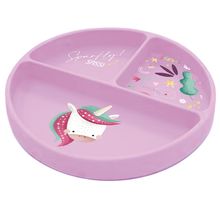 Plato de silicona Sparkly el unicornio SJ-SI0689 Sassi Junior 1