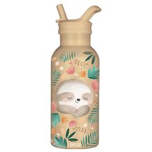 Botella de acero inoxidable 350 ml Gnawy el perezoso SJ-SB1129 Sassi Junior 1