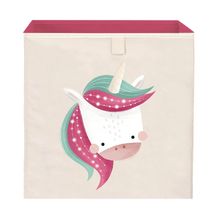 Caja de almacenamiento cuadrada Sparkly el unicornio SJ-MX1945 Sassi Junior 1