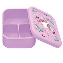 Caja de almuerzo de silicona Sparkly el unicornio SJ-SI0863 Sassi Junior 1