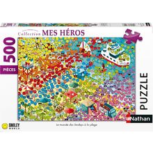 Puzzle El mundo de los smileys 500 piezas N872381 Nathan 1