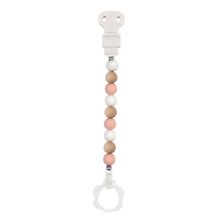Accesorio para chupete de silicona rosa blanco beige NA877619 Nattou 1