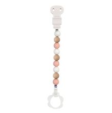 Accesorio para chupete de silicona rosa blanco beige NA877619 Nattou 1