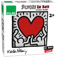 Juego de 9 cubos Keith Haring V9227 Vilac 1