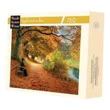 Camino boscoso en otoño de Brendekilde A1193-750 Puzzle Michèle Wilson 1