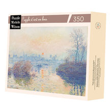 Puesta de sol en Lavacourt de Monet A697-350 Puzzle Michèle Wilson 1