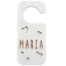 Placa pomo puerta personalizada - Corazones blanco VI-PL24 Vintiun 1