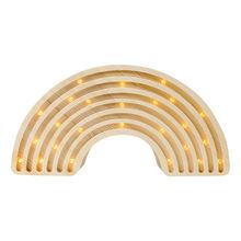 Luz nocturna arco iris de madera natural LL016-000 Little Lights 1