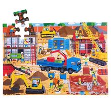 Rompecabezas gigante sitio de construcción BJ914 Bigjigs Toys 1