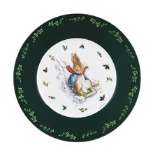 Plato Peter Rabbit Navidad verde 20 cm PJ-BP926N Petit Jour 1