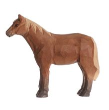 Figura caballo marrón en madera WU-40603 Wudimals 1