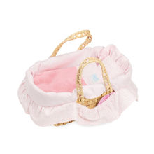 Moisés de 28 cm con relleno rosa PE800106 Petitcollin 1