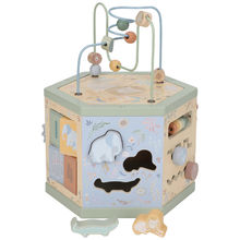 Cubo de actividades hexagonal Safari Friends LD7431 Little Dutch 1