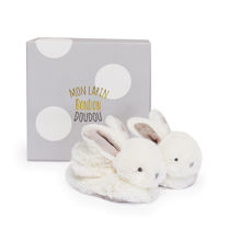 Pantuflas Bunny Bonbon taupe 0-6 meses DC1310 Doudou et Compagnie 1