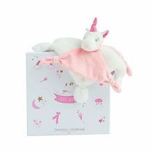 Lucie el unicornio rosa de peluche DC3277 Doudou et Compagnie 1