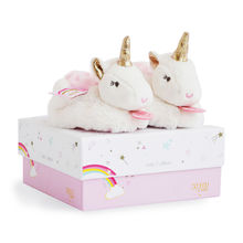 Lucie las zapatillas de unicornio 0-6 meses DC3311 Doudou et Compagnie 1