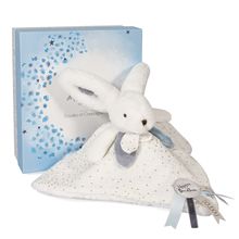 Happy Glossy Doudou Pompon Blanc DC3742 Doudou et Compagnie 1