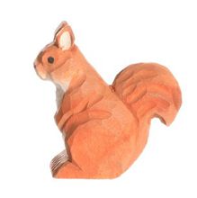 Figura Ardilla roja en madera WU-40714 Wudimals 1