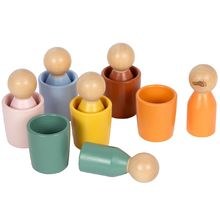 Montessori vasos de clasificación con figuras LE12813 Small Foot company 1