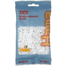 Bolsa de 1000 cuentas de plástico Midi blanco HAMA-207-01 Hama 1