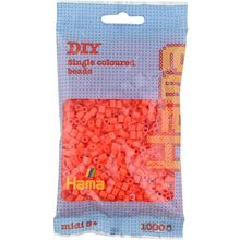 Bolsa de 1000 cuentas de plástico Midi naranja HAMA-207-04 Hama 1