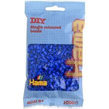 Bolsa de 1000 cuentas de plástico Midi Azul oscuro HAMA-207-08 Hama 1