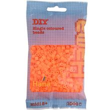 Bolsa de 1000 cuentas de plástico Midi naranja neón HAMA-207-38 Hama 1