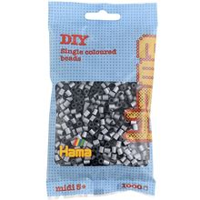 Bolsa de 1000 cuentas de plástico Midi color plata HAMA-207-62 Hama 1