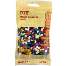 Bolsa de 1000 cuentas de plástico Midi mezcla base 6 colores HAMA-207-66 Hama 1