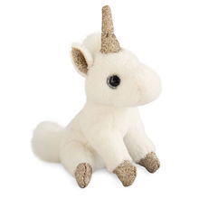 Llavero de peluche de unicornio dorado HO2762 Histoire d'Ours 1