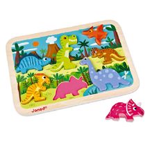 Rompecabezas de dinosaurios en trozos J07054-4104 Janod 1