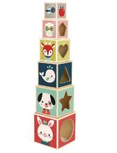 Pirámide 6 cubos Baby Forest J08016 Janod 1