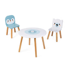 Mesa y 2 sillas para niños de madera J09650 Janod 1