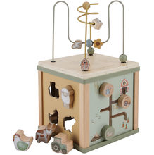 Cubo de actividad de madera Little Farm LD7131 Little Dutch 1