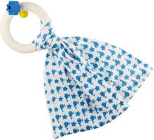 Bib0+ sonajero azul de peluche EFK-120-000-605 Little Big Things 1