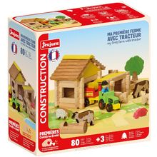 Mi primera granja con tractor 80 piezas JJ8238 Jeujura 1