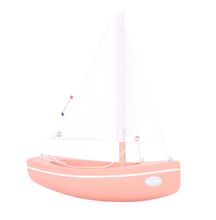 Barco de balandro rosa 21cm TI-N202-SLOOP-ROSE Maison Tirot 1