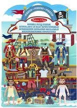 Folleto de pegatinas en relieve de los piratas MD-19102 Melissa & Doug 1