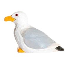 Figura Gaviota en madera WU-41004 Wudimals 1