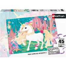 Rompecabezas de unicornio Jolie 45 piezas N864560 Nathan 1