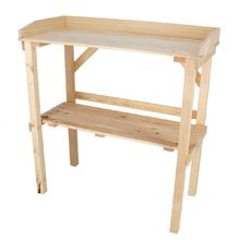 Mesa para macetas de madera natural ED-NG149 Esschert Design 1