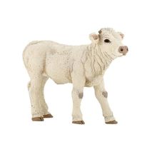 Figura de becerro Charolais PA51157-3619 Papo 1