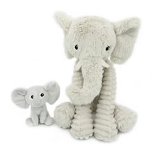 Mamá elefante de peluche y su bebé DE72804 Les Déglingos 1