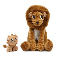 Papá león de peluche y su bebé DE76210 Les Déglingos 1