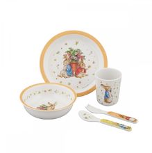 Vajilla 5 piezas Peter Rabbit naranja PJ-BP701T Petit Jour 1