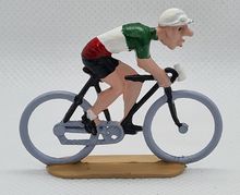 PLN Estatuilla de ciclista Maillot de campeón de Italia FR-PLN1 Fonderie Roger 1
