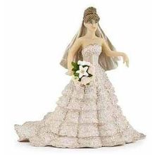 Figura de novia de encaje champán PA39071-3134 Papo 1